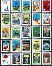 NEUF BELGIQUE 2007 - 25x TINTIN ALBUM TIMBRES de BL 143 - Hergé 1907-2007 MNH**