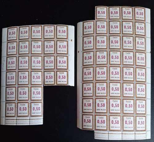 Lot timbres fictifs france - de,