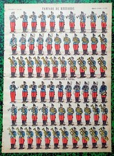  XIX ème - Fanfare de Hussards & de Chasseurs à Cheval Superbe Pl 40x29 N° 235 
