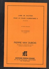 DUBOIS-Livre de solfège pour le cours élémentaire A-Clé de sol- 20 pièces-sans a