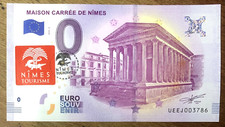 2018 MAISON CARRÉE DE NÎMES & TIMBRE BILLET 0 EURO SOUVENIR BANKNOTE BANCONOTA