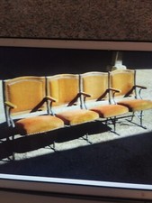 Série de 4 Fauteuils cinéma ou théâtre 1900/1930