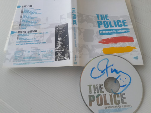 Sting autograph dvd police - dvd,