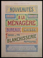 ENSEIGNES ART NOUVEAU