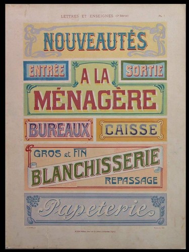 Enseignes art nouveau - enseignes,