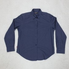 Chemise Slim Levi's STA Prest Femme M Bleu Infroissable Manches Longues Coton Po