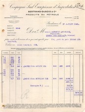 1929 COMPAGNIE SUD EUROPEENNE D IMPORTATION BERTRAND DUBOIS A BORDEAUX - M. Q