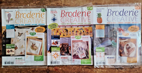 Lot magazines broderie - de,
