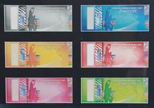 Rugby 6 billets vierges de la Coupe du monde  2007 France Sport World Cup Cadre