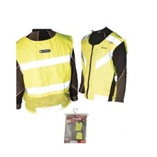 Gilet/veste securite jaune fluo scooter/moto bande reflechissante xs/s neuf moto