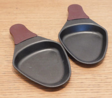 LOT 2 pelle TEFAL en aluminium à RACLETTE poele poelon ramequin cuillere