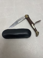 ancien couteau Laguiole Prestige 12C27 Sandvik Tire Bouchon Avec Étui