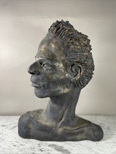 Buste d’homme en terre cuite