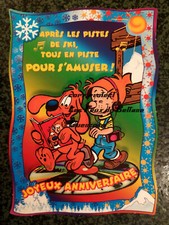 BOULE ET BILL ROBA ANNIVERSAIRE APRES SKI MUSIQUE HUMOUR carte postale 