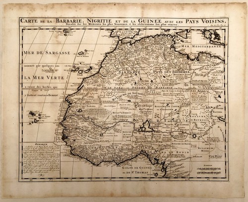 Carte ancienne barbarie - carte,