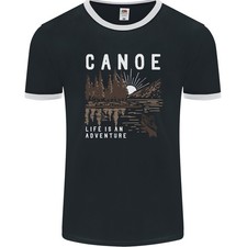 T-Shirt Ringer Homme Canoë Aventure Kayak