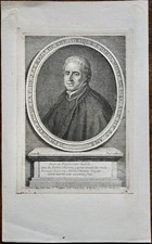 PORTRAIT P. CH. POREE COMPAGNIE JESUS GRAVURE ORIGINALE 18 EME**