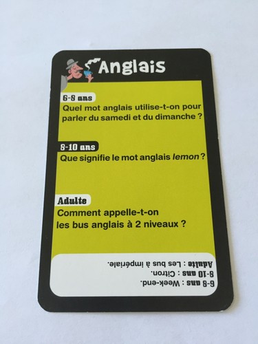 Carte question anglais - question, le