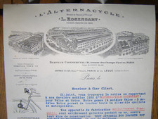 vieille facture Rosengart, 1930