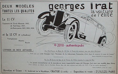 Publicite georges irat - publicite,
