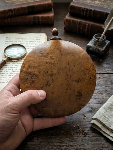 Ancien pot tabac rond - pot, en