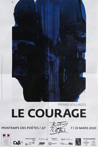 Soulages pierre poster - soulages,