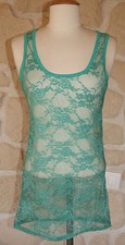 Débardeur neuf vert taille unique (d)