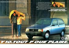 Publicité Advertising 099  1987  Lancia Autobianchi  chardonnet  Y10  Fire (2p)