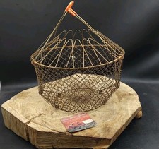 ANCIEN  PANIER ESSOREUSE A SALADE  Art Populaire French Antique Deco Loft Indus