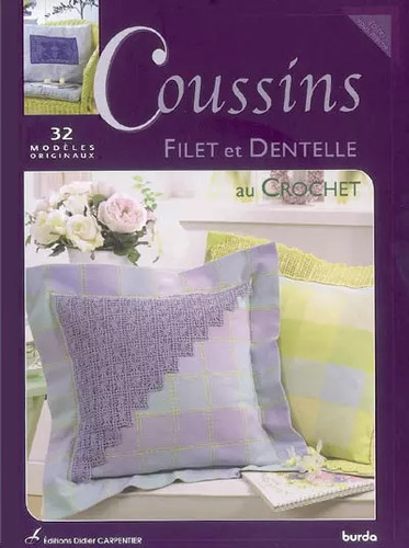 Coussins filet dentelle au - coussins:,