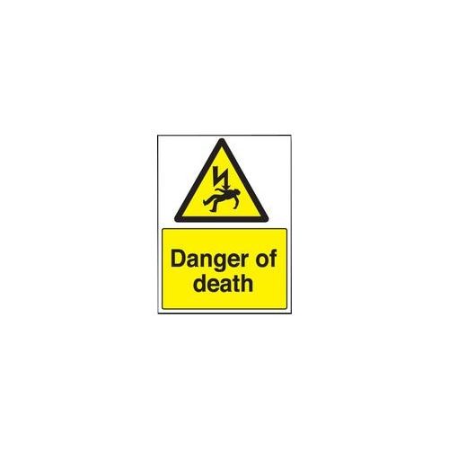 Sign danger mort - de,