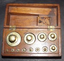 Boite de 12 poids laiton 1