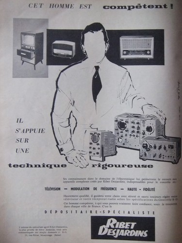 Publicité 1958 ribet - publicitÉ,