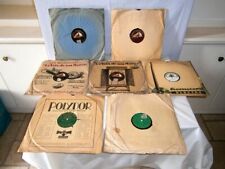 7 disques à aiguille D 30cm double face "Odéon, La voix de son Maître, Homecorde