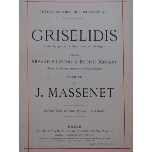 Massenet jules grisélidis - massenet,