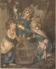 Léon SALLES (1868-1950) Cage