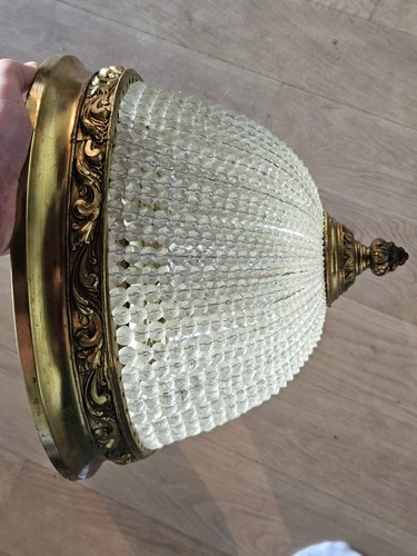 Lustre plafonnier pampille - lustre,