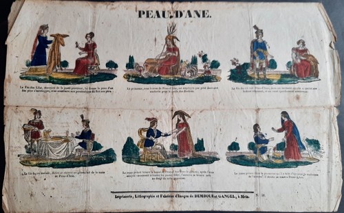Peau âne lithographie en - peau,