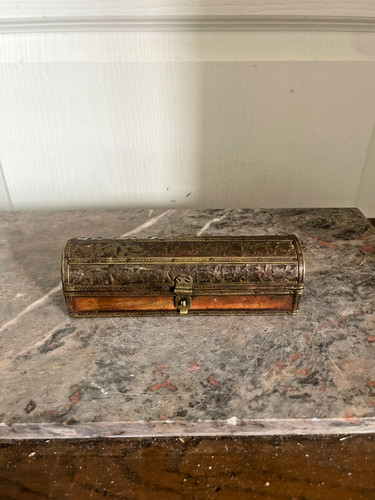 Ancien boîte bijoux - boîte, crayon