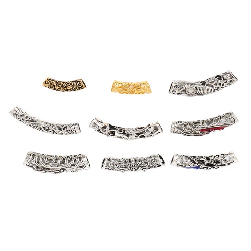 18pcs Perles de tube à