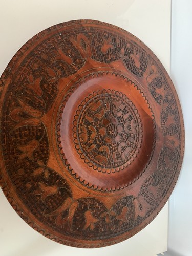 Assiette ancienne bois - ancienne,