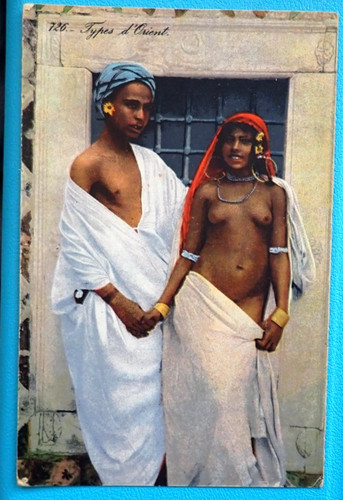 Cpa maghreb jeune femme - cpa, seins