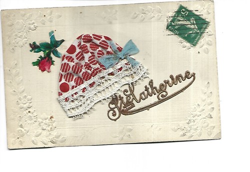 Carte avec bonnet - avec, sainte