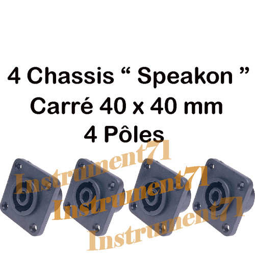 Fiches speakon haut parleur - haut,