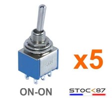 936B# 5pcs interrupteur à levier 2 circuits 2 positions MTS-202 toggle switch