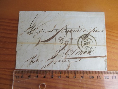 Lettre 1838 lyon - 64,