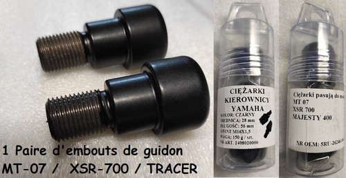 Embouts guidon mt07 2014 - guidon,