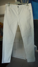 PANTALON JEAN FEMME COTON BLANC MARQUE PROMOD T. 44 - NEUF