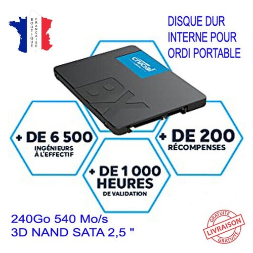 Crucial bx500 240go - disque, dur