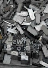 6,5 kg caractères en plomb